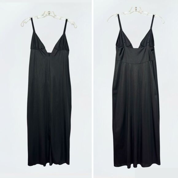 Vintage Glydons Maxi Slip Dress Womens 32 USA Hollywood Babydoll Goth Witchy Y2K - Picture 8 of 16